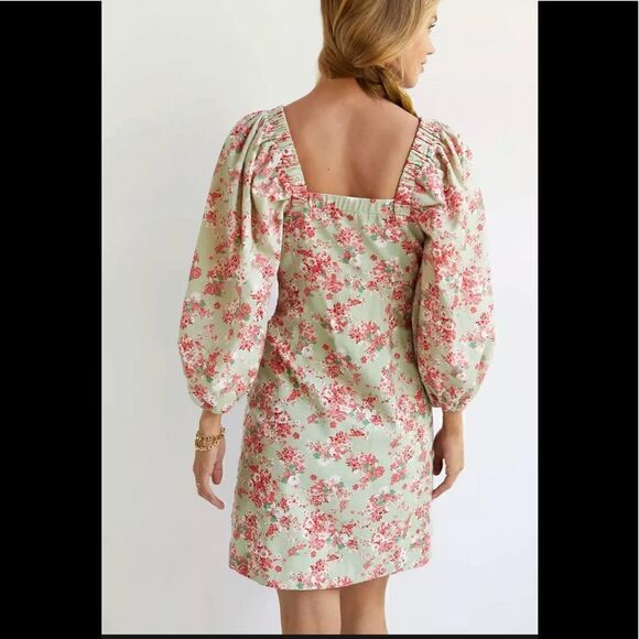 Anthropologie Forever That Girl Puff-sleeved Mini Dress - Picture 1 of 6